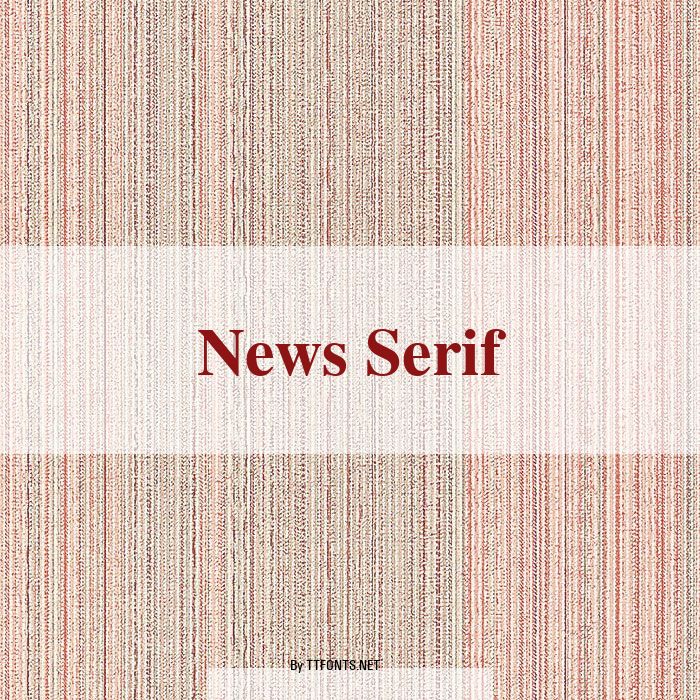 News Serif example
